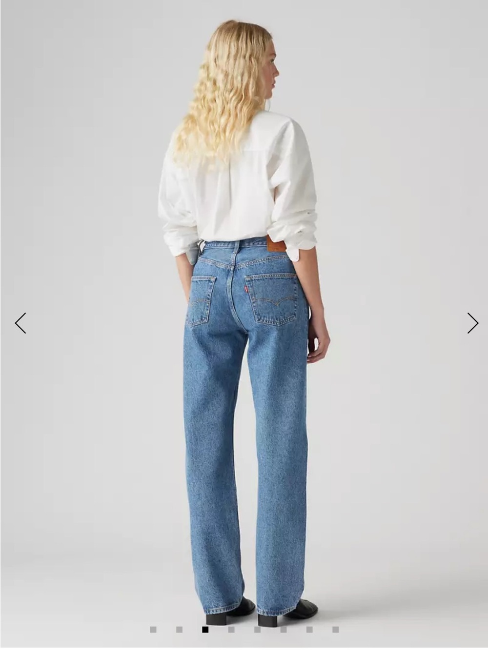 Levi's Straight-Leg Jeans in Light Blue Denim
